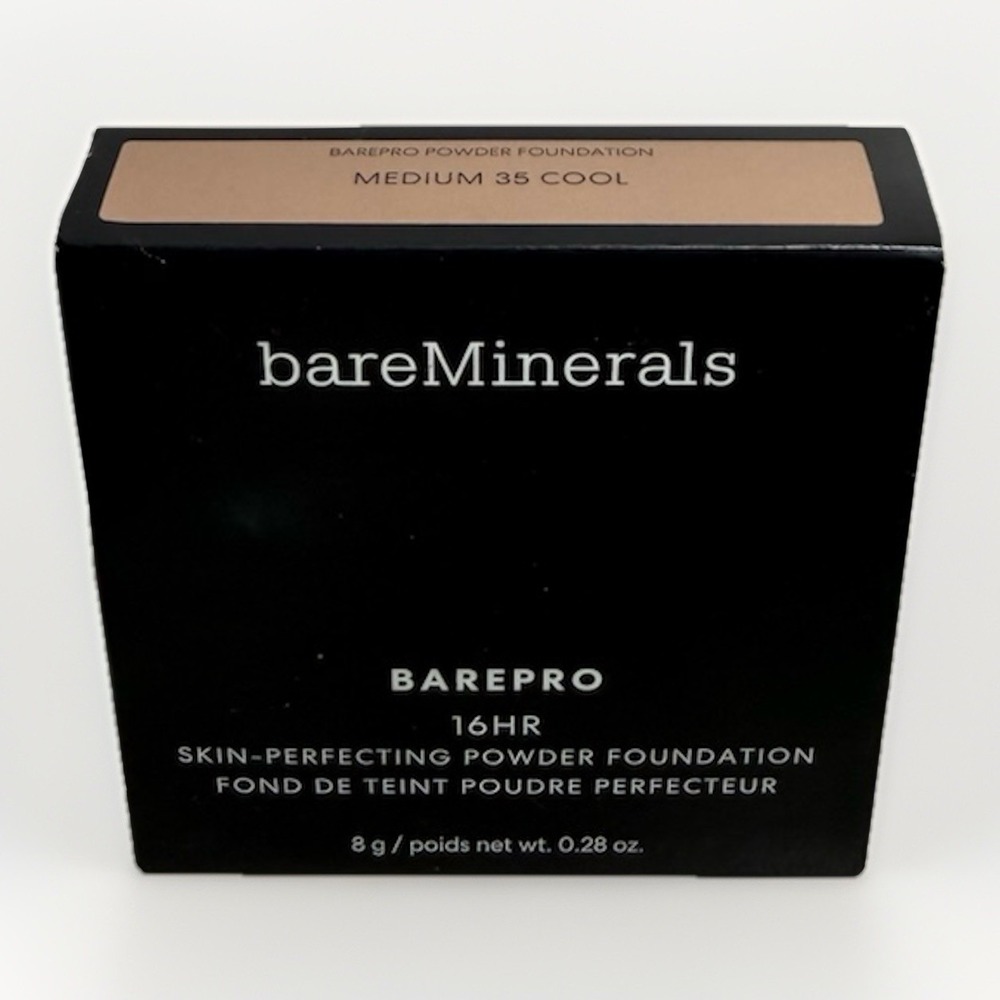 bareMinerals Barepro 16hr Skin-Perfecting Powder Foundation Medium‎ 35 Cool NIB